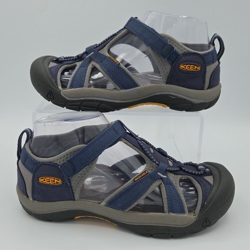 Keen Venice Waterproof Sandals H2 Navy/Grey Youth Size 4 1019219